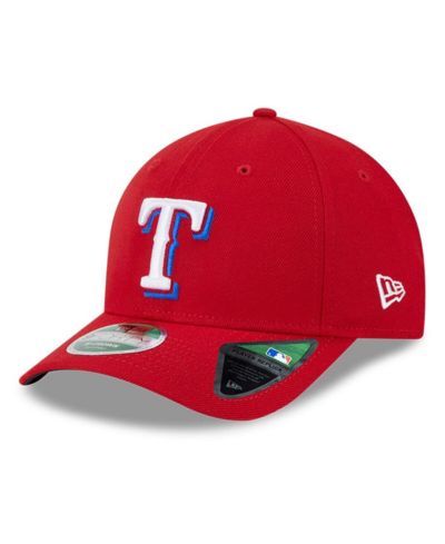 Мужская кепка New Era Texas Rangers Player Replica 9FORTY Adjustable Red