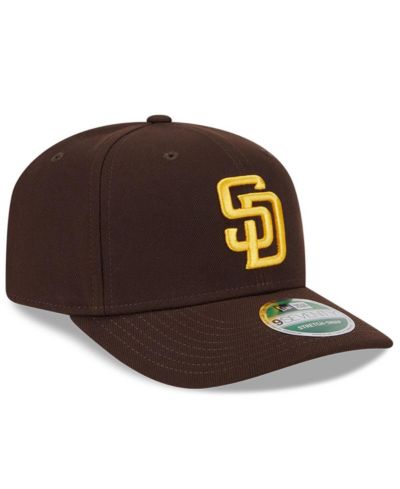 Мужская кепка New Era Brown San Diego Padres Player Replica 9SEVENTY Adjustable