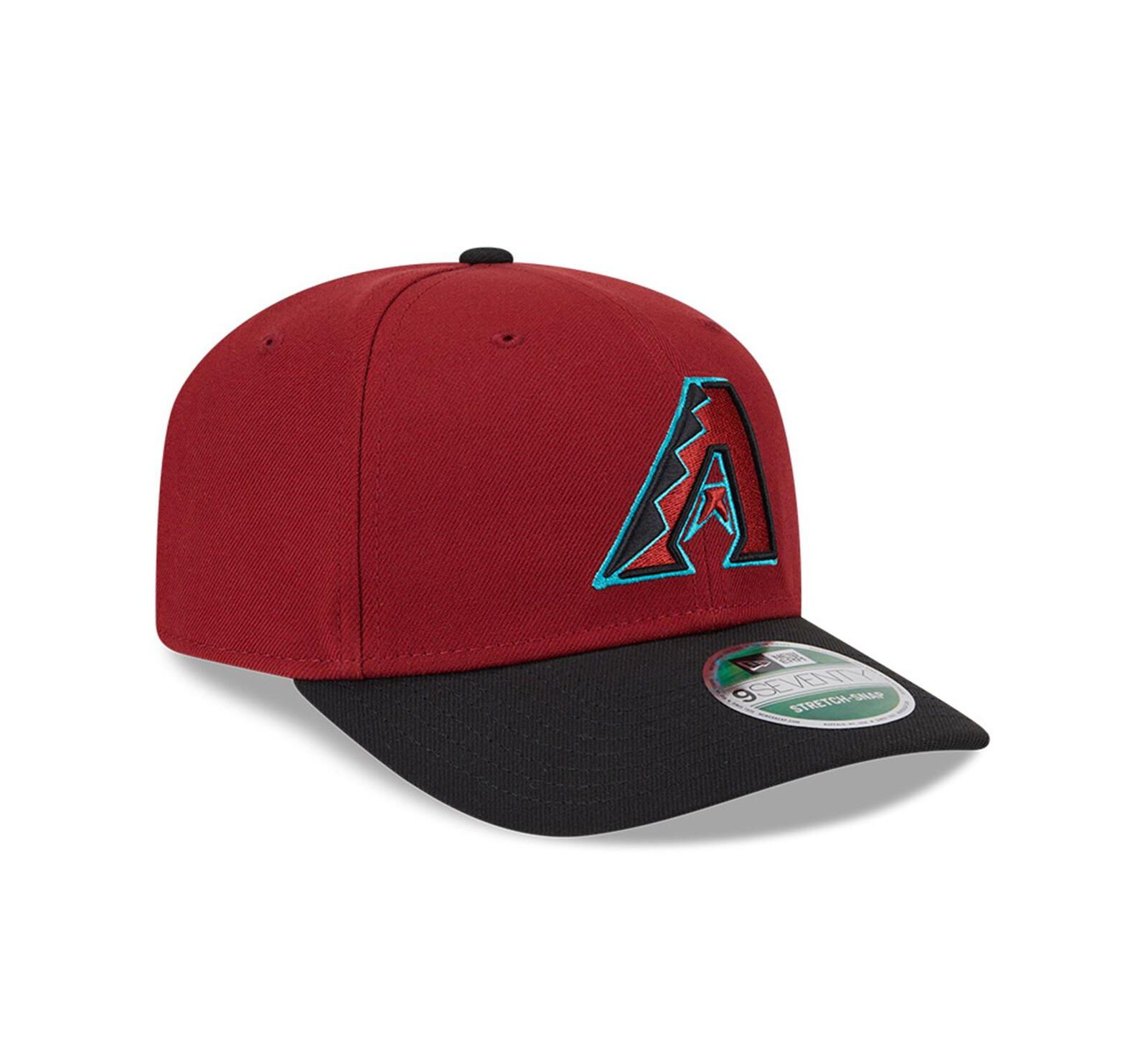Мужская кепка New Era Red Arizona Diamondbacks Player Replica 9SEVENTY Adjustable