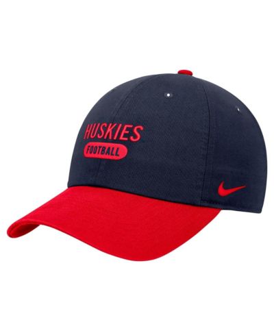 Nike Мужская регулируемая кепка UConn Huskies Color Block, темно-синяя