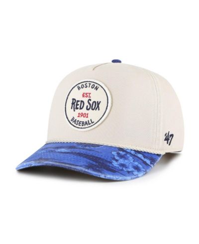 Мужская регулируемая кепка '47 Brand Cream/Navy Boston Red Sox Fiji Rope Hitch