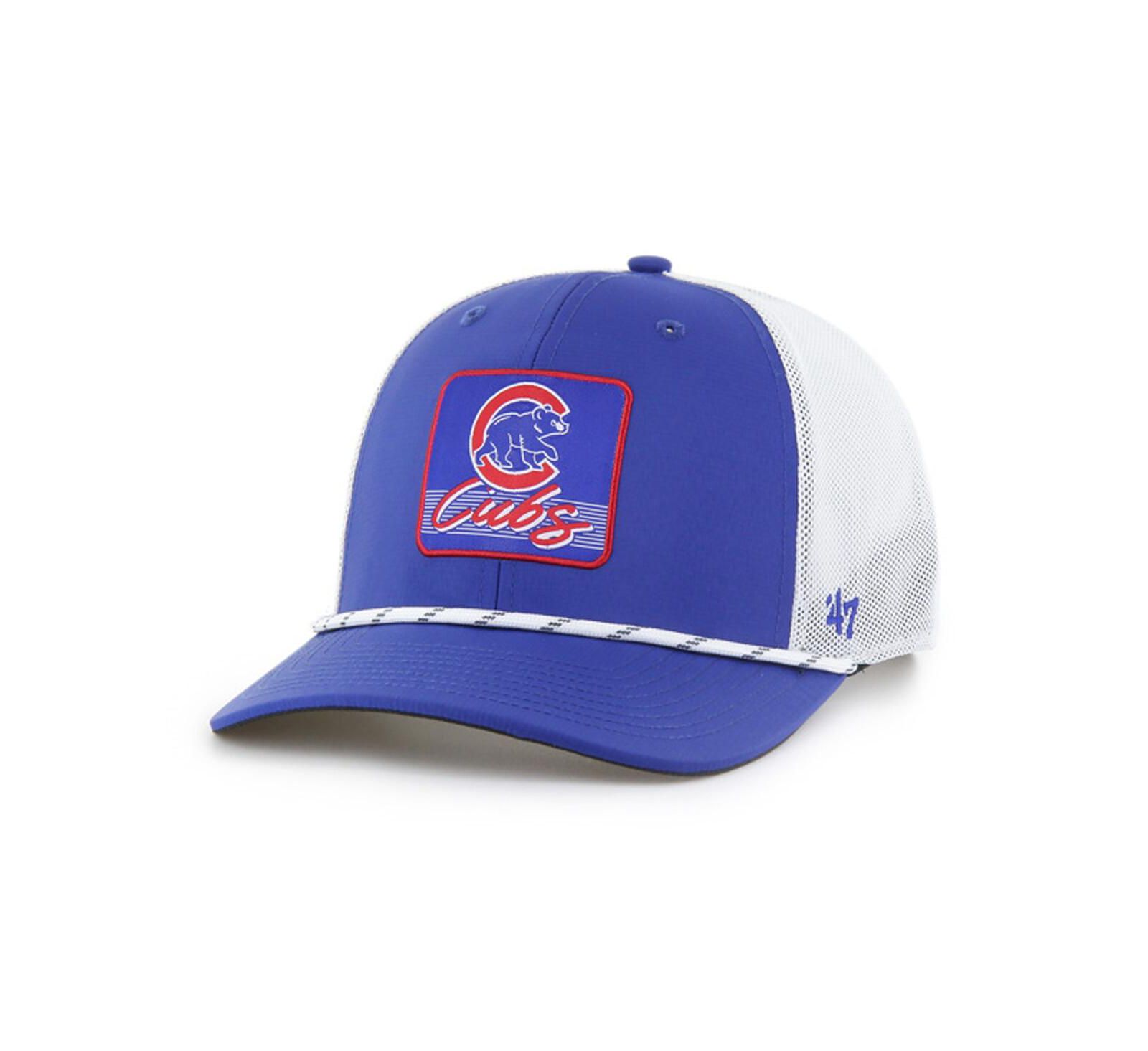 Мужская бейсболка '47 Brand Royal/White Chicago Cubs Scratch Adjustable Trucker Hat