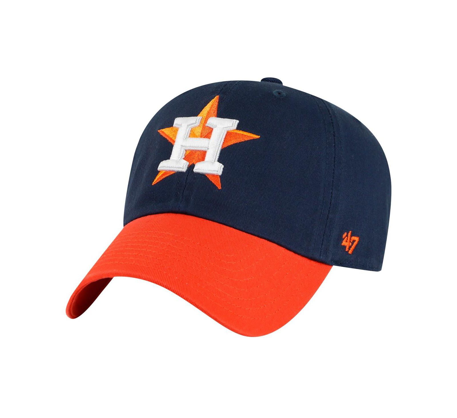 '47 Brand Мужская регулируемая кепка Houston Astros Clean Up, темно-синяя/оранжевая