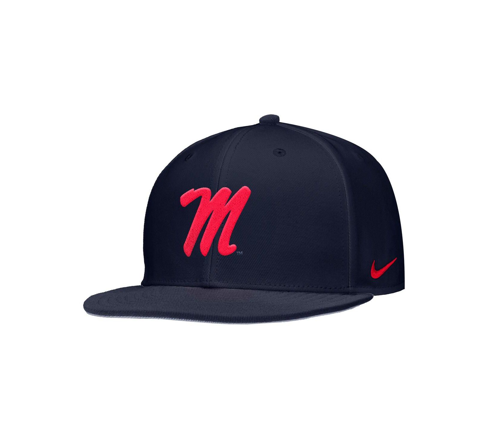 Nike Men's Navy Ole Miss Rebels On-Field Baseball Performance Fitted Hat