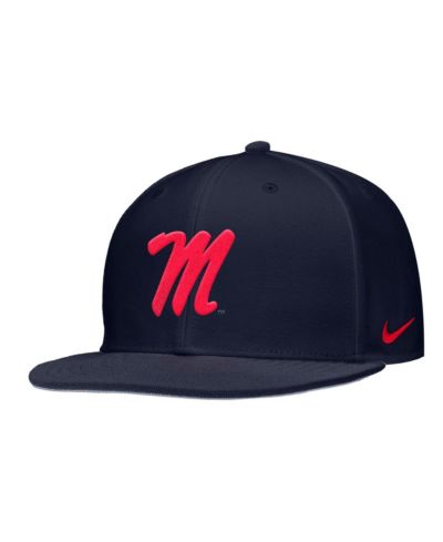 Мужская бейсболка Nike Navy Ole Miss Rebels On-Field Baseball Performance Fitted