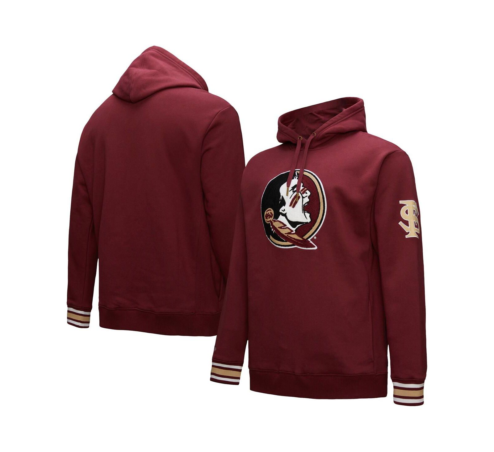 Мужское худи Mitchell & Ness Garnet Florida State Seminoles с машинной вышивкой