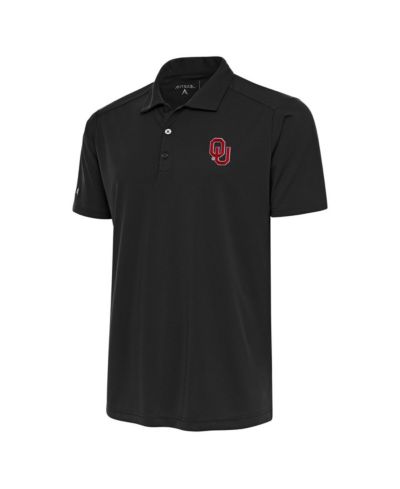 Antigua Charcoal Oklahoma Sooners Antigua Tribute Polo Shirt