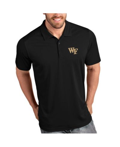 Antigua Black Wake Forest Demon Deacons Antigua Tribute Polo Shirt