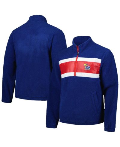 G-III Sports by Carl Banks Мужская толстовка Half-Zip Kansas Jayhawks Navy