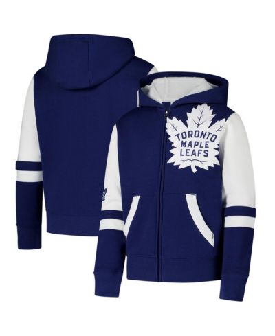 Худи Outerstuff Big Boys and Girls Blue Toronto Maple Leaf's Face Off Full-Zip