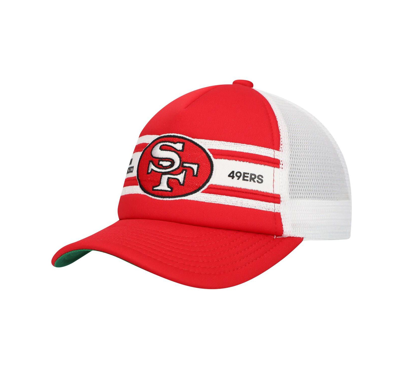 Mitchell & Ness кепка-тракер Mitchell & Ness Scarlet San Francisco 49ers Stripe для детей