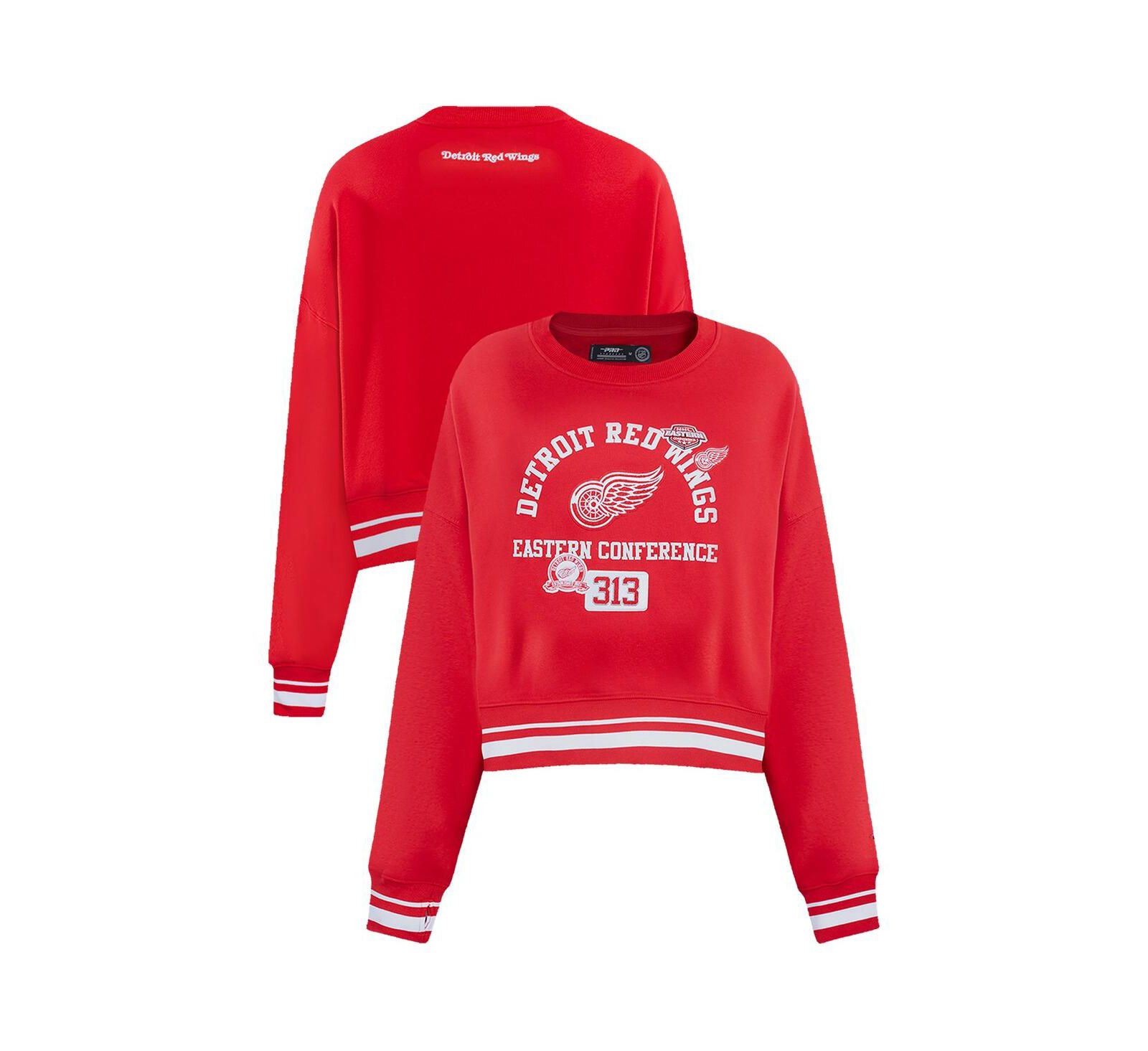Pro Standard Женский укороченный свитшот Detroit Red Wings
