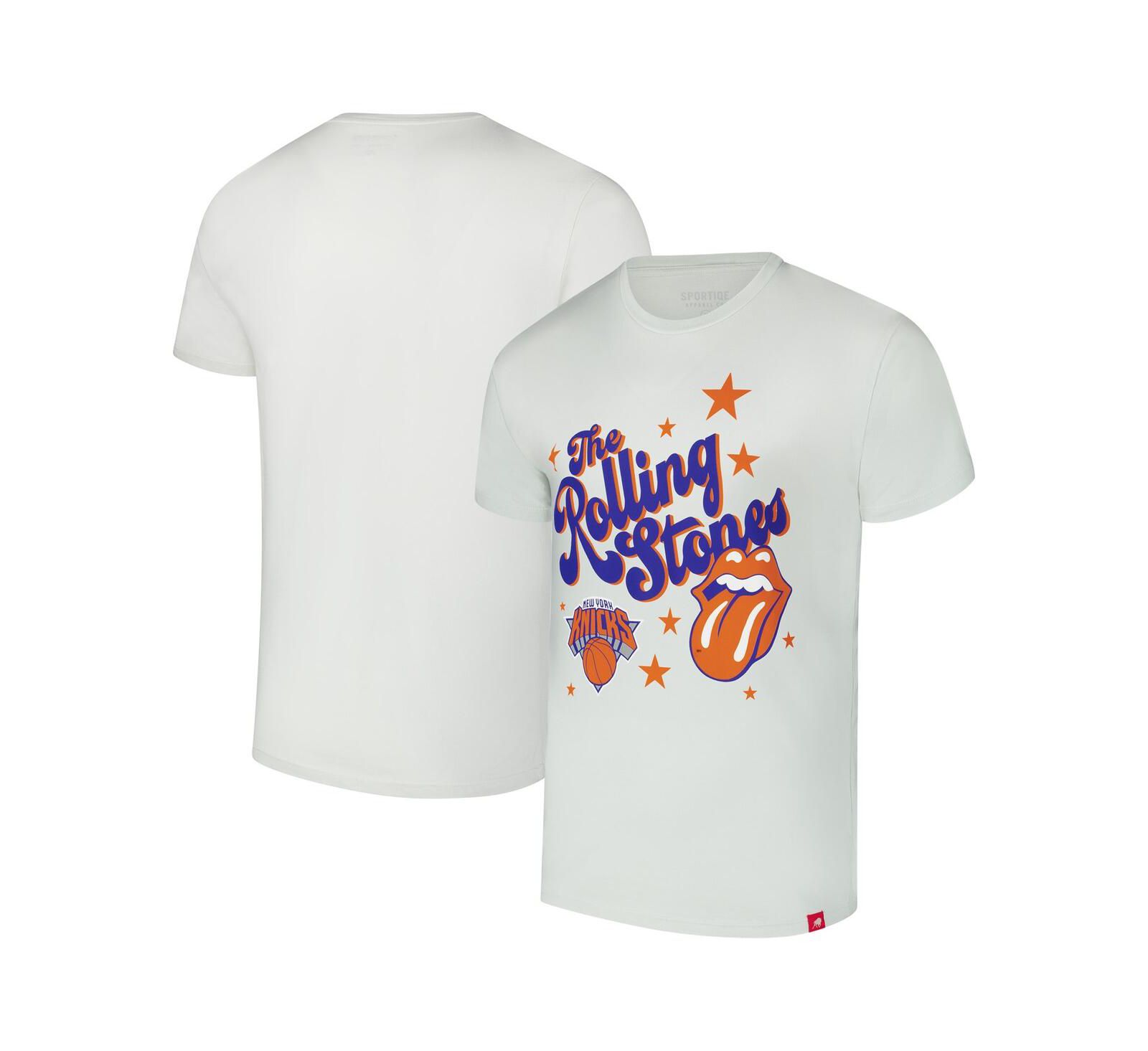 Футболка Sportiqe White Rolling Stones x Golden State Warriors Bingham Collab