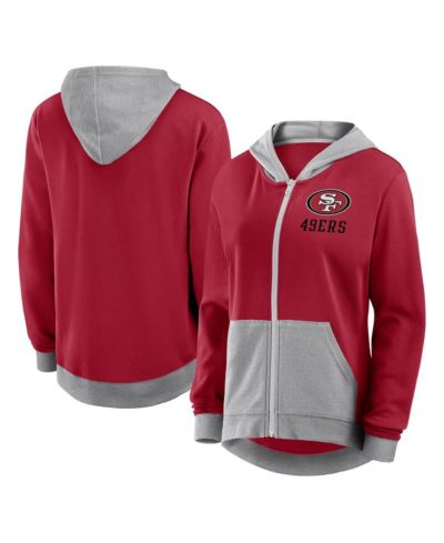 Женское худи Fanatics Scarlet San Francisco 49ers Hit It Full-Zip