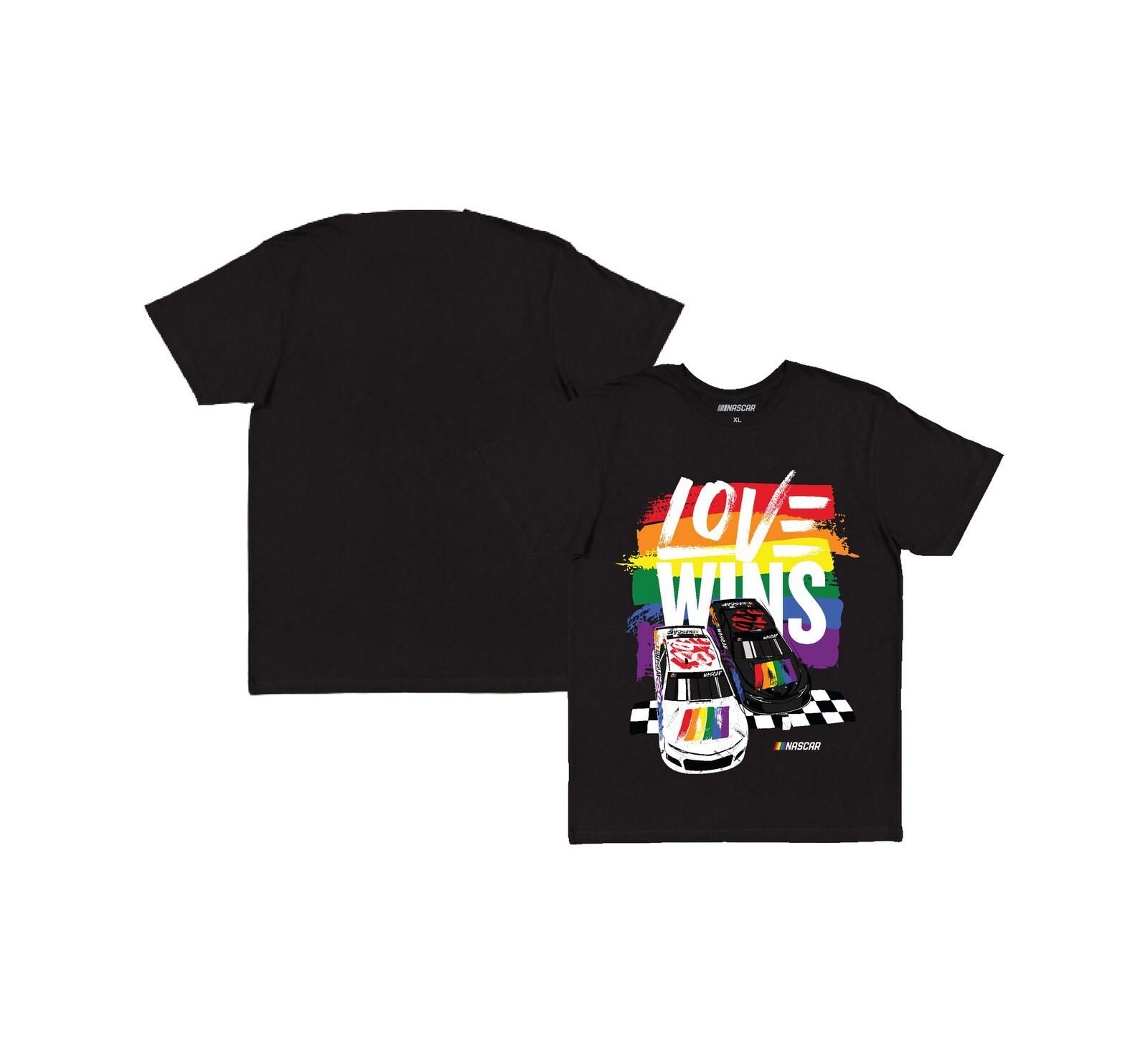 Checkered Flag Sports Мужская футболка NASCAR Love Wins Pride Black