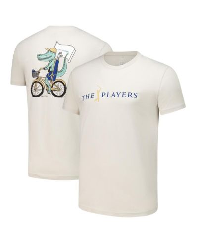 Flomotion Men's and Women's Tan THE PLAYERS Biking Gator T-Shirt