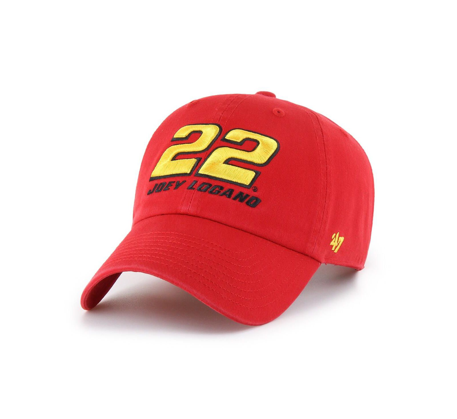 '47 Brand красная регулируемая кепка Joey Logano Clean Up