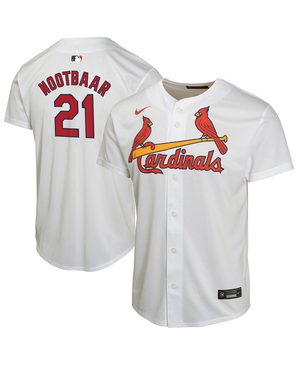 Детская игровая джерси Nike Lars Nootbaar White St. Louis Cardinals Home Game