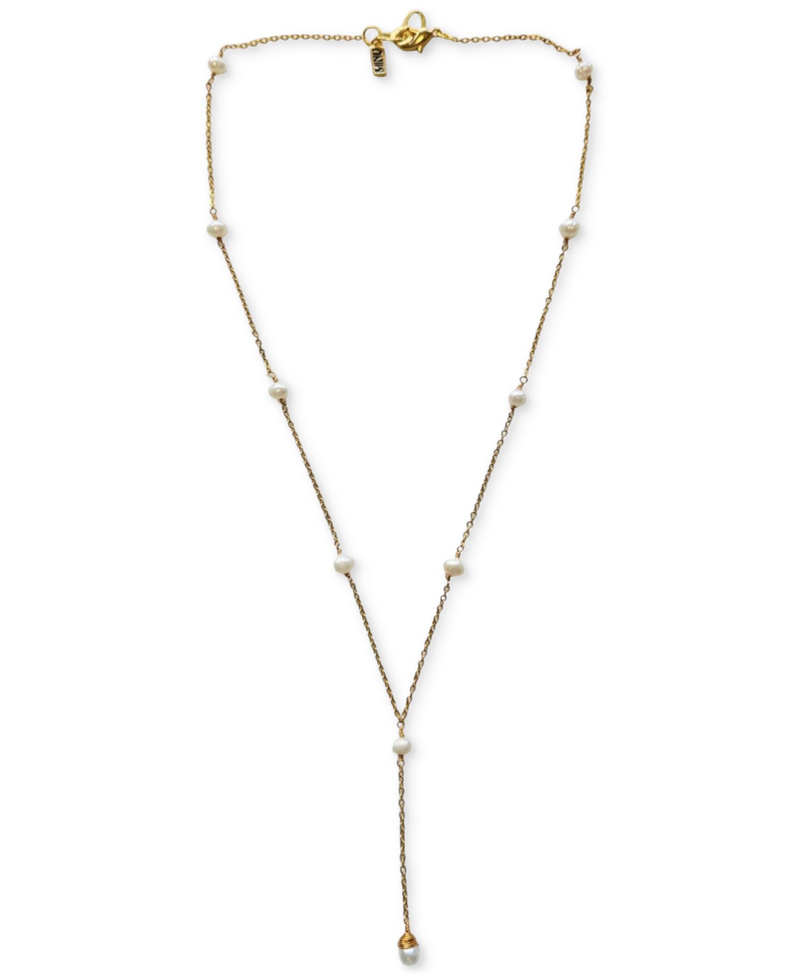 Ожерелье-лариат MINU Jewels с пресноводным жемчугом, 18"