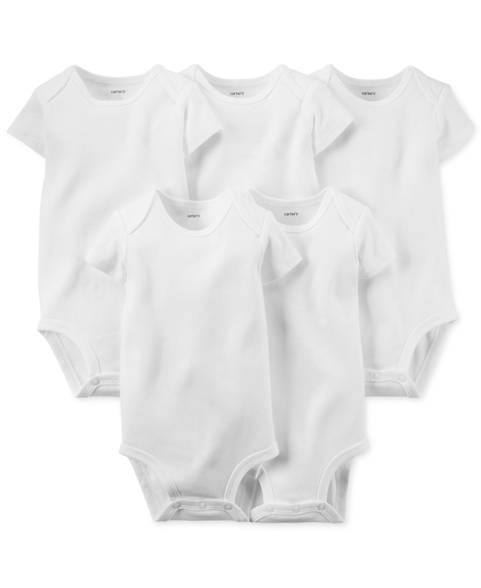 Боди Carter's для новорожденных, короткий рукав, набор из 5 штук