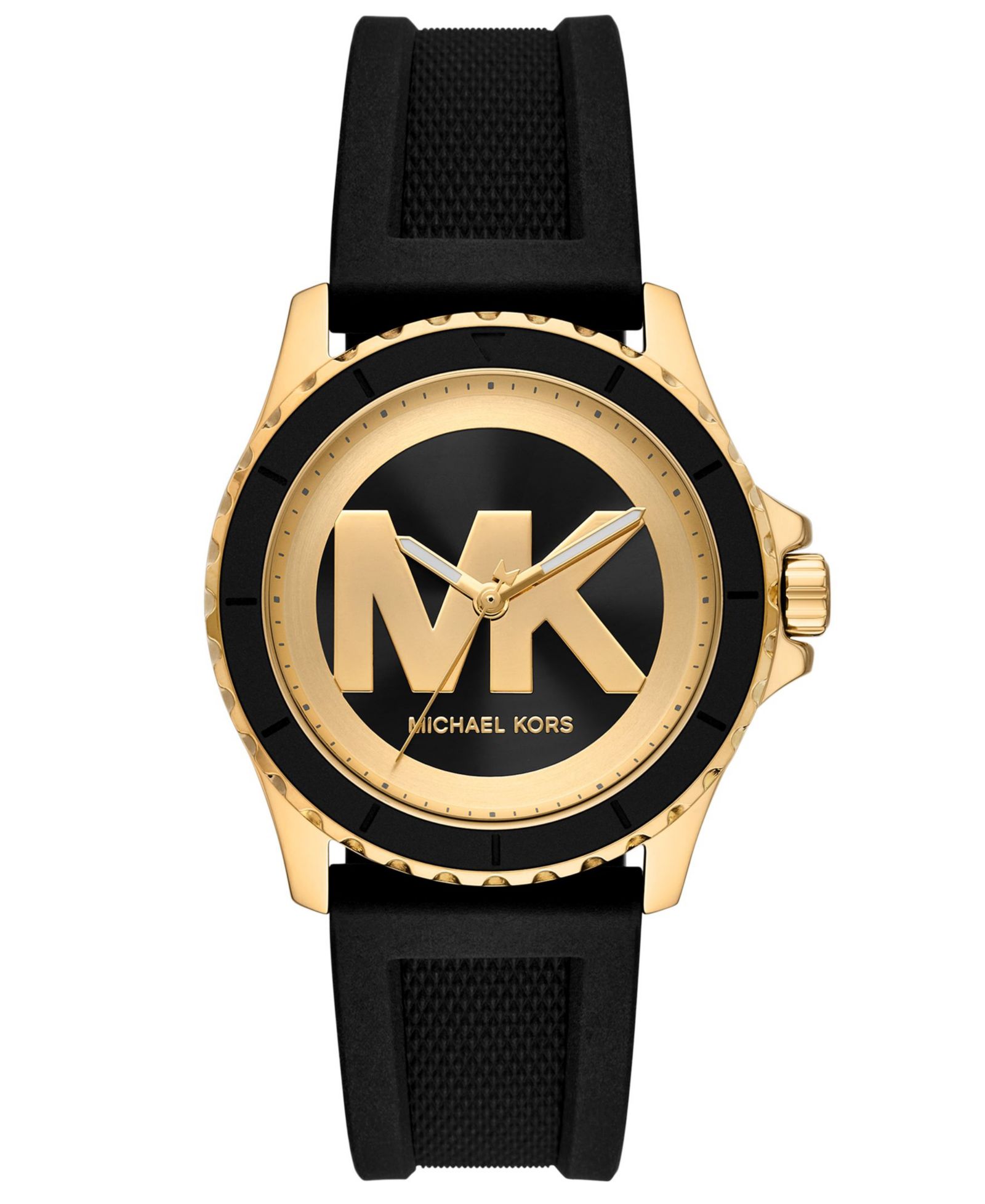 Женские часы Michael Kors Everest Three-Hand Black Silicone, 40mm