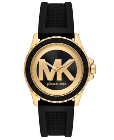 Женские часы Michael Kors Everest Three-Hand Black Silicone, 40mm