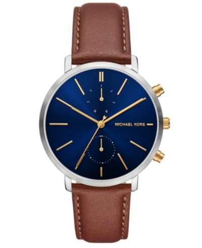 Michael Kors Мужские кожаные часы Blake Multifunction, 42mm