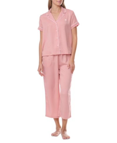 Женский пижамный комплект Tommy Hilfiger 2-Piece Short Sleeve Notch