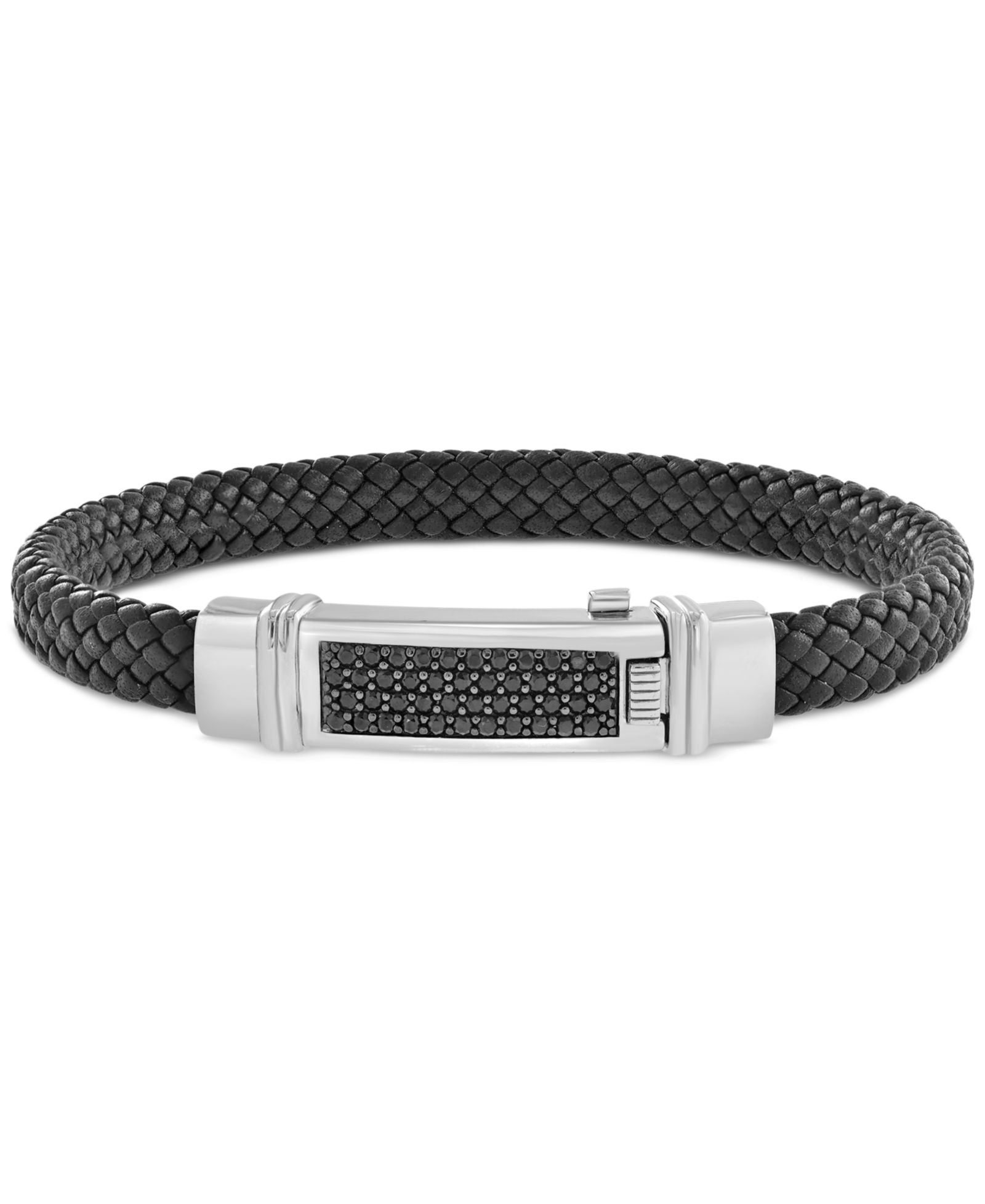 Браслет EFFY® Men's Black Spinel в стерлинговом серебре