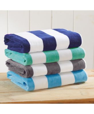 Linery & Co. пляжное полотенце Cabana Stripe, 100% хлопок, 4 шт, 35" x 70"