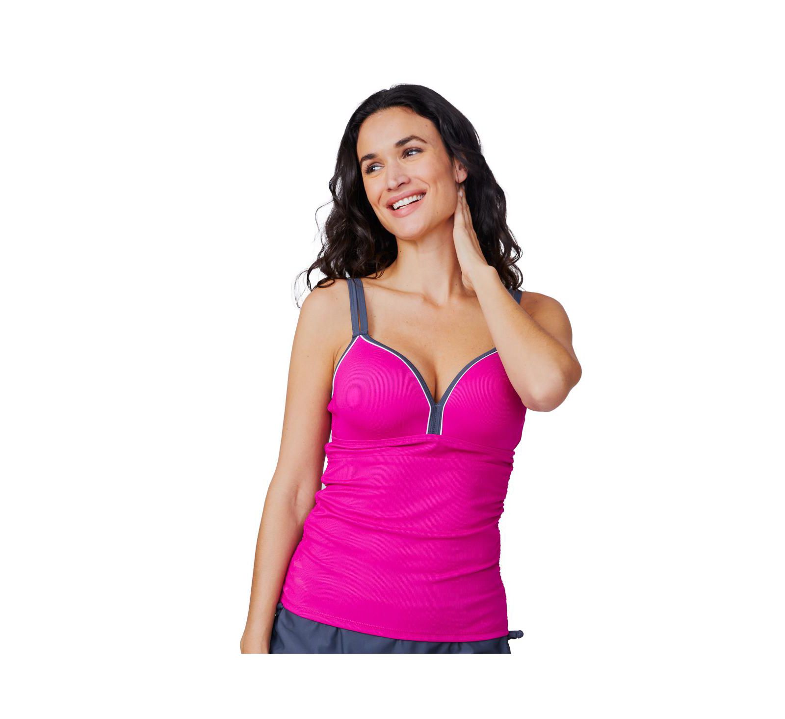 Free Country Women's Double Strap Tankini Top
