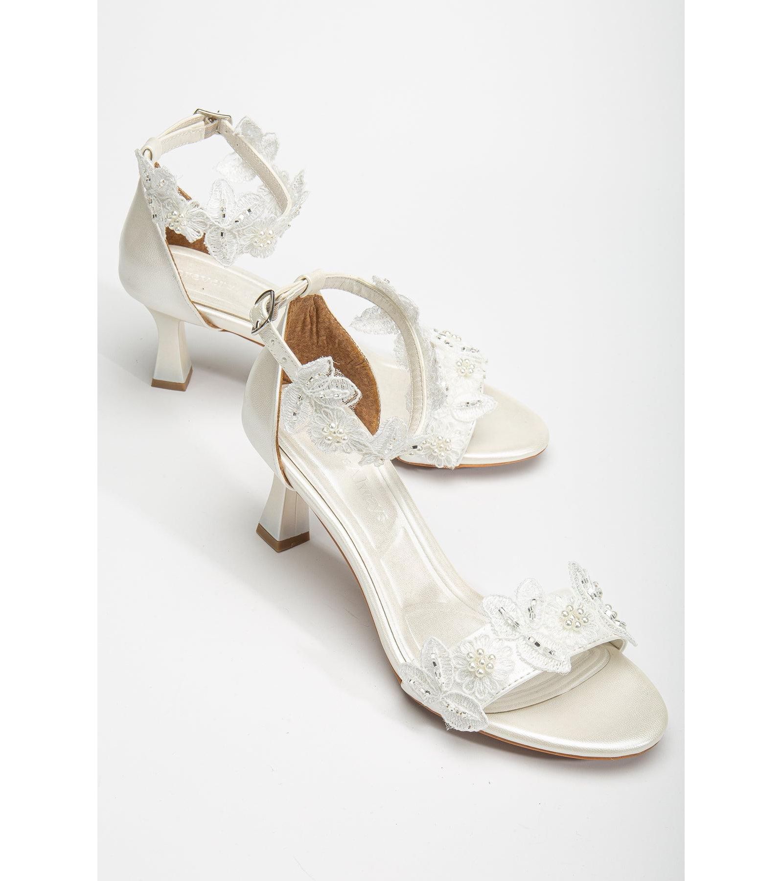 Birdie Lace Kitten Heel Sandals