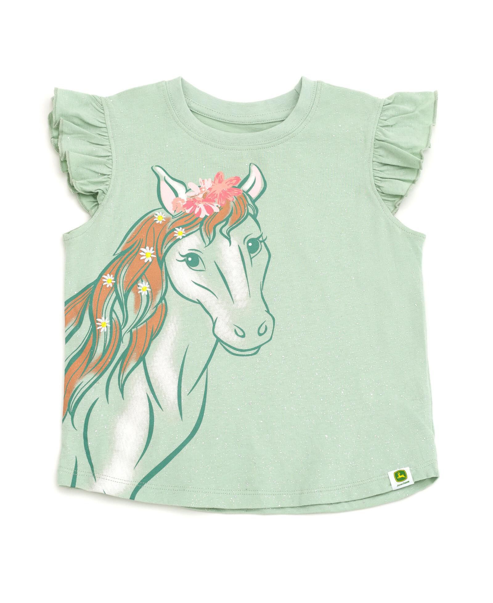 John Deere Little Girls Short Sleeve T-Shirt