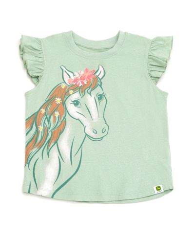 John Deere Little Girls Short Sleeve T-Shirt