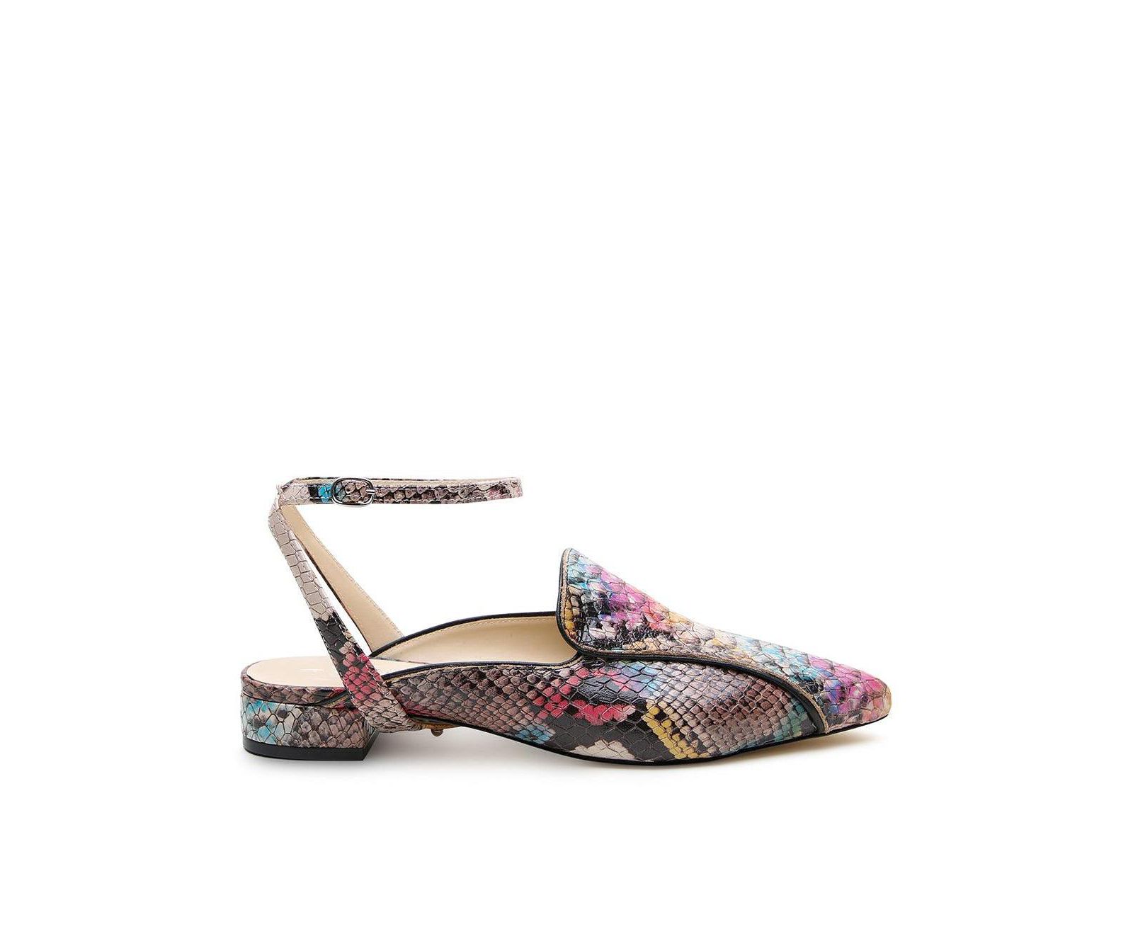 Alterre Women's Painted Snake Marilyn Customizable Pointed Loafer Slides