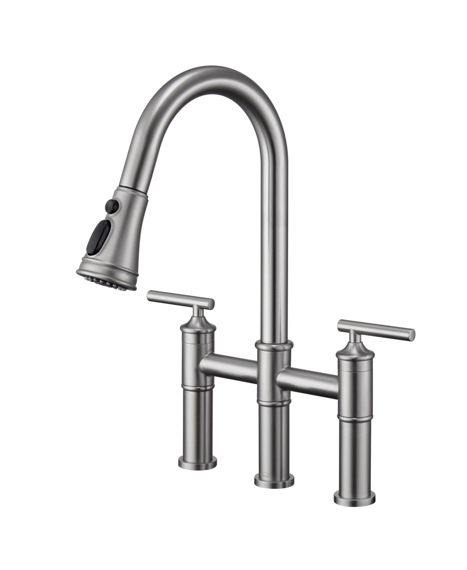 Boyel Living кухонный смеситель Bridge Kitchen Faucet с выдвижным распылителем 23.6"
