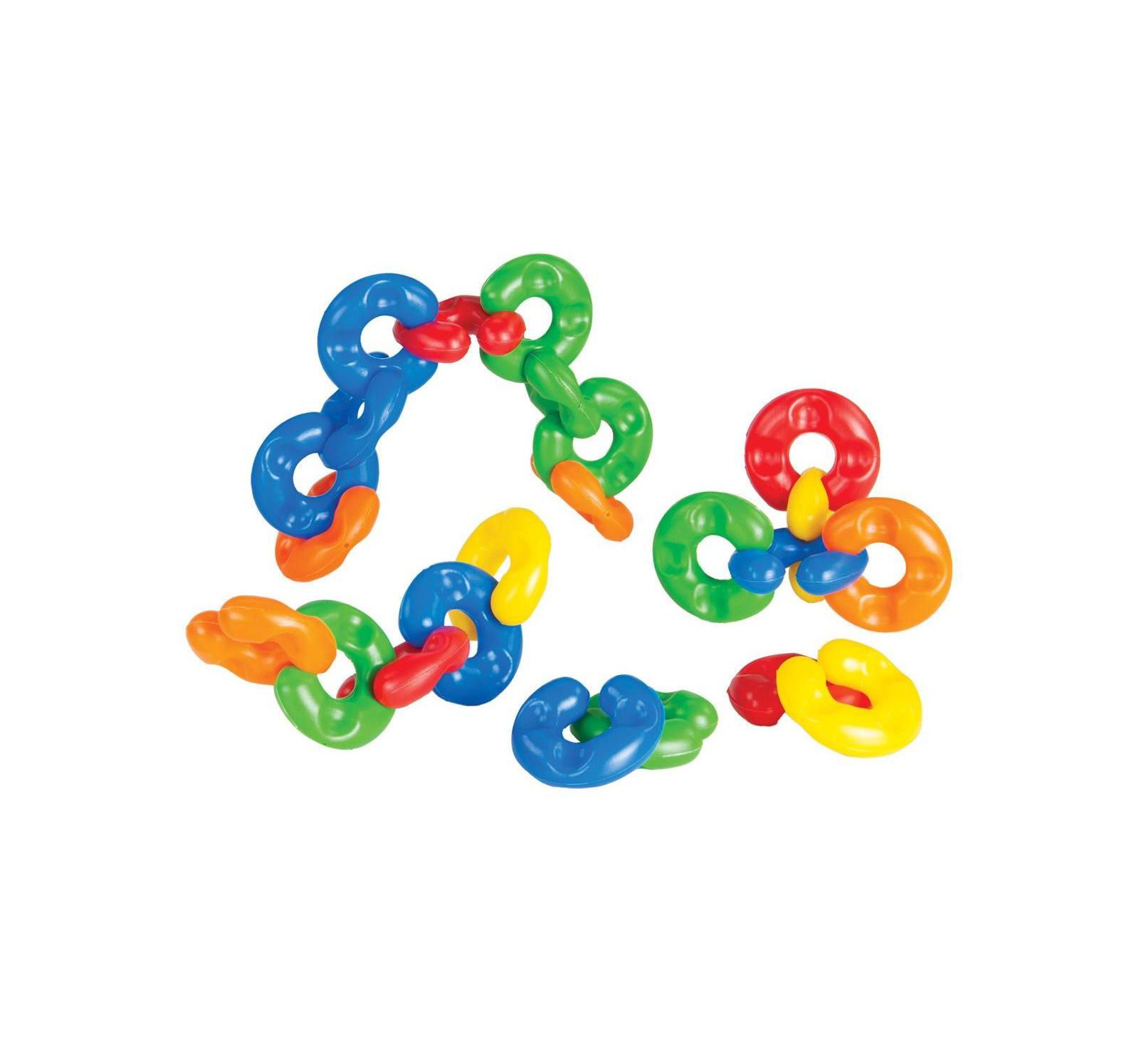 Joyn Toys Chunky Soft C Rings Building Set, 60 Pieces, Ages 12-24 Months