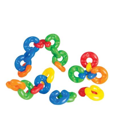 Joyn Toys Chunky Soft C Rings Building Set, 60 Pieces, Ages 12-24 Months
