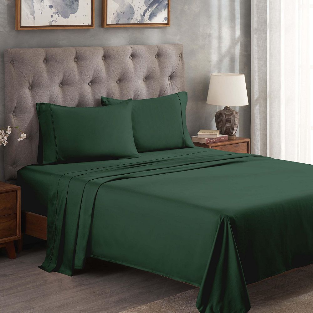 Набор простыней Superior 300-TC Egyptian Cotton Solid Deep Pocket, King