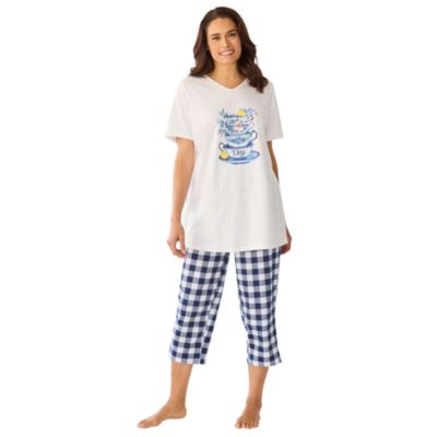 Only Neccessities Plus Size Only Necessities Capri Pajamas