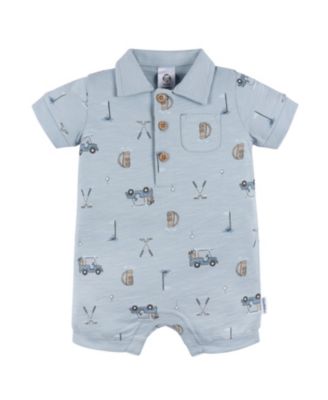 Gerber Baby Boys Polo Golf Romper