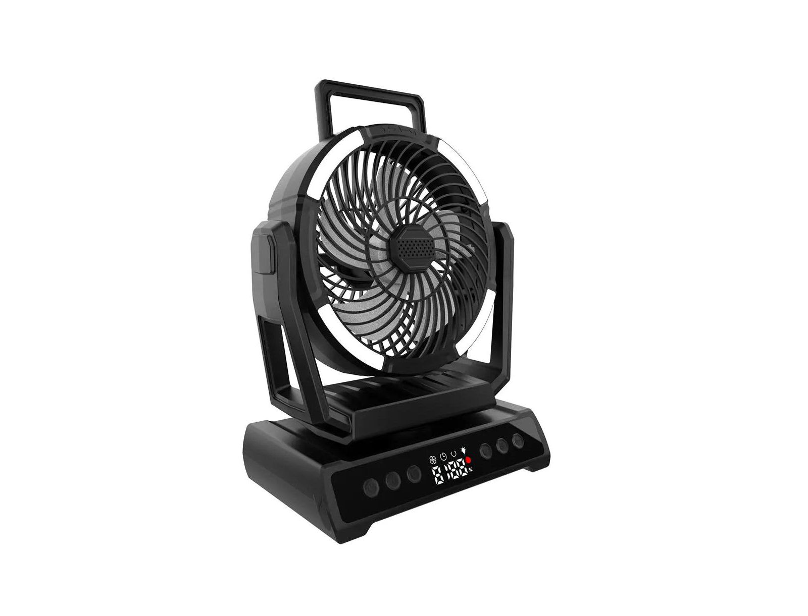 Ayamaya 20,000mAh Rechargeable Camping Fan with LED Lantern & Power Bank, Ultra-Quiet 9-Speed Tent Fan with Remote, 135-Hour Battery Life, Adjustable Airflow & Auto Oscillation for Camping, Home, and Emergency Use