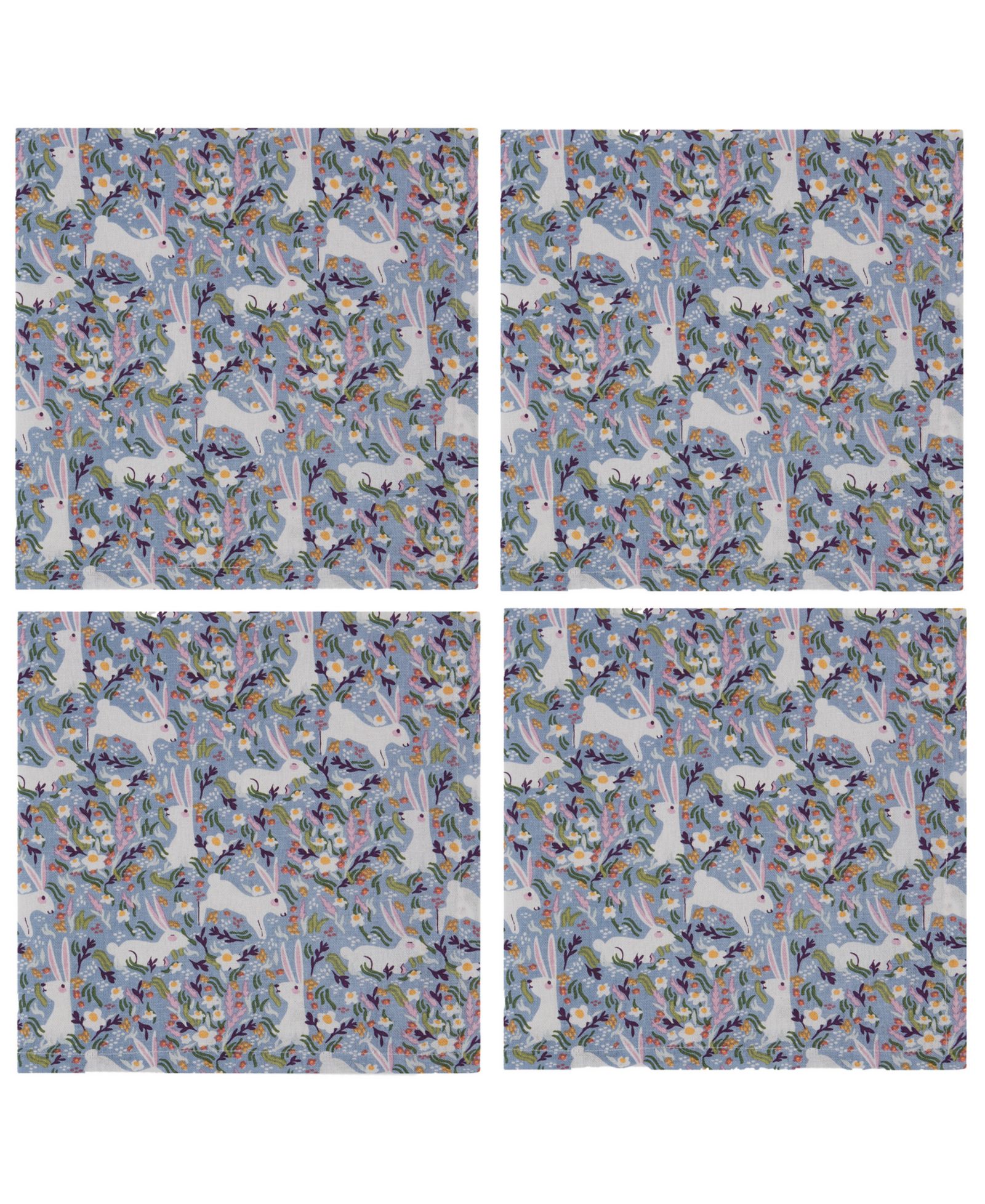 Хлопковые салфетки Design Imports Bunny Meadows, 4 шт.
