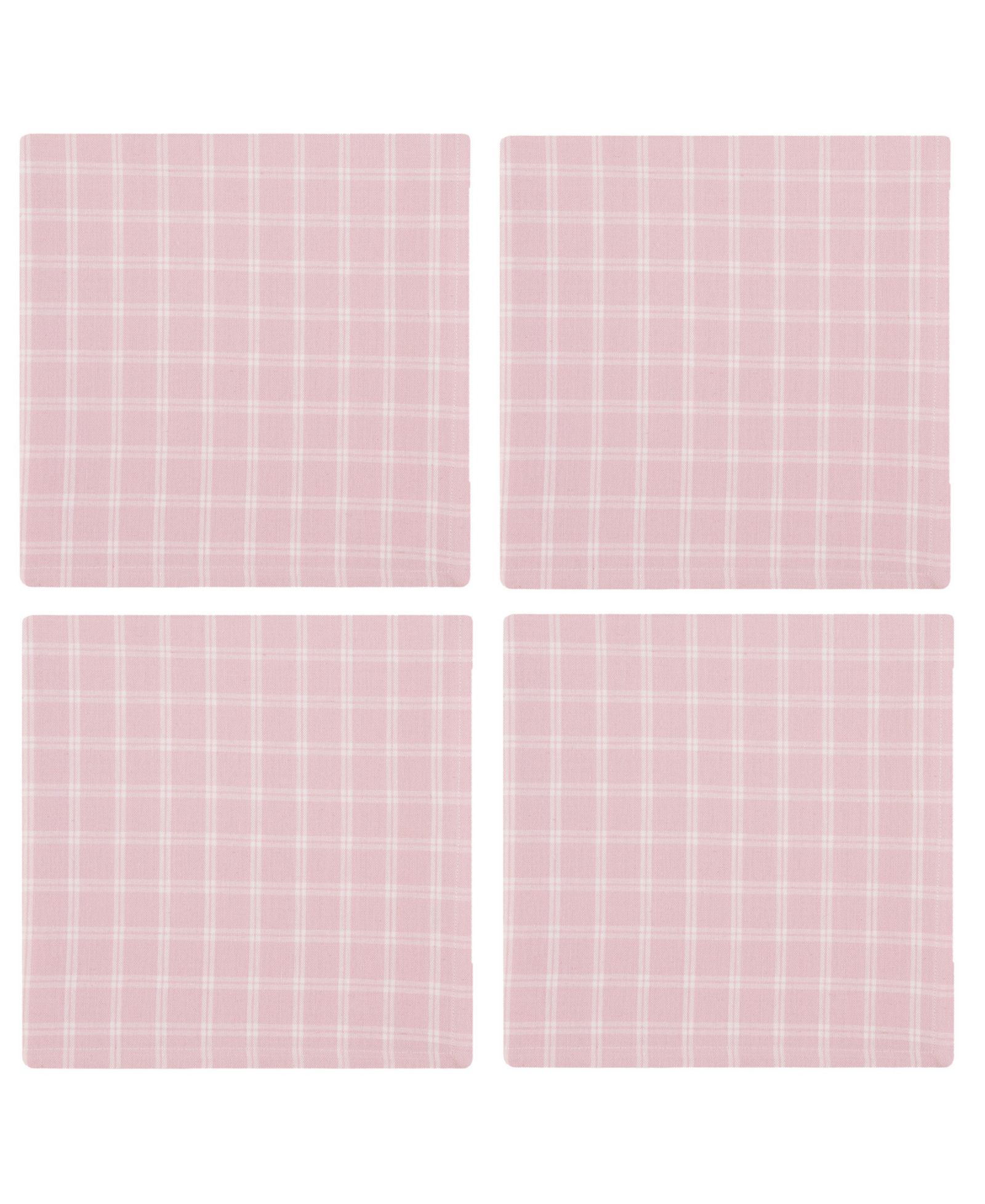 Хлопковые салфетки Design Imports Lilac Windowpane Plaid, комплект 4 шт.