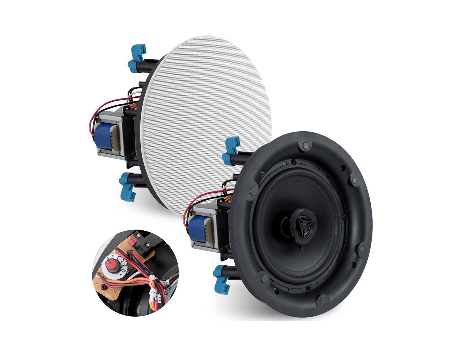 Pyle PDIC8LT 8" In-Wall/In-Ceiling 70V Flush Mount Speaker