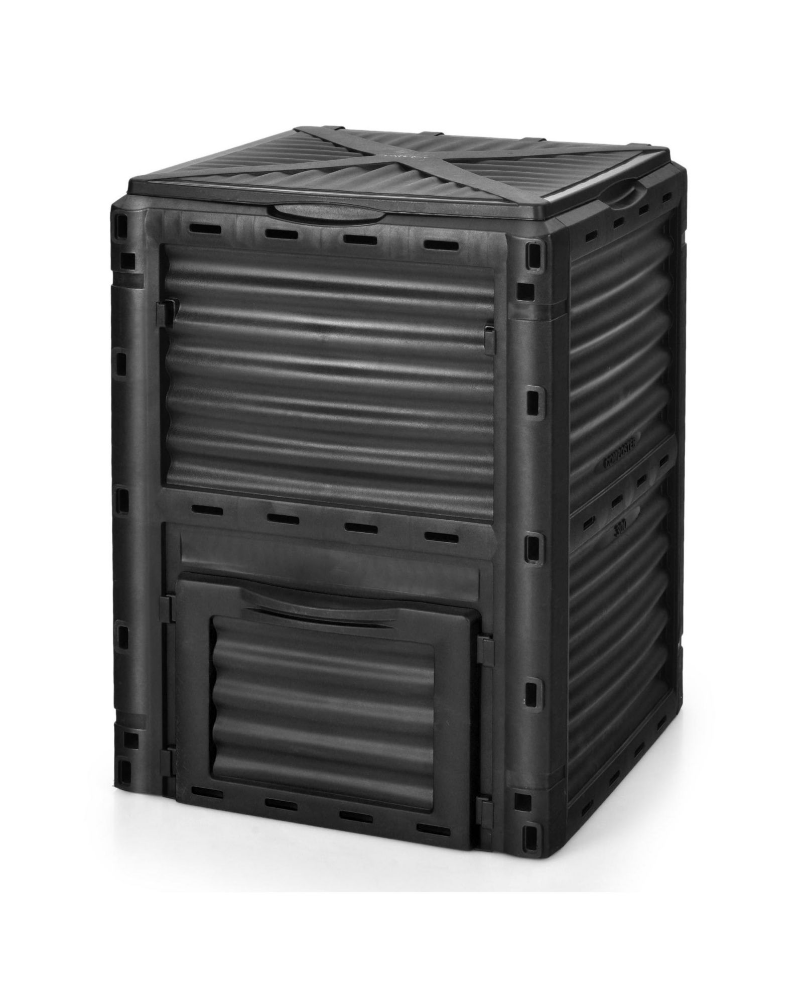 Уличный компостер Ecooso 23.5" x 23" x 32" 80-Gallon с крышкой и дверцей