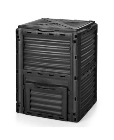 Уличный компостер Ecooso 23.5" x 23" x 32" 80-Gallon с крышкой и дверцей