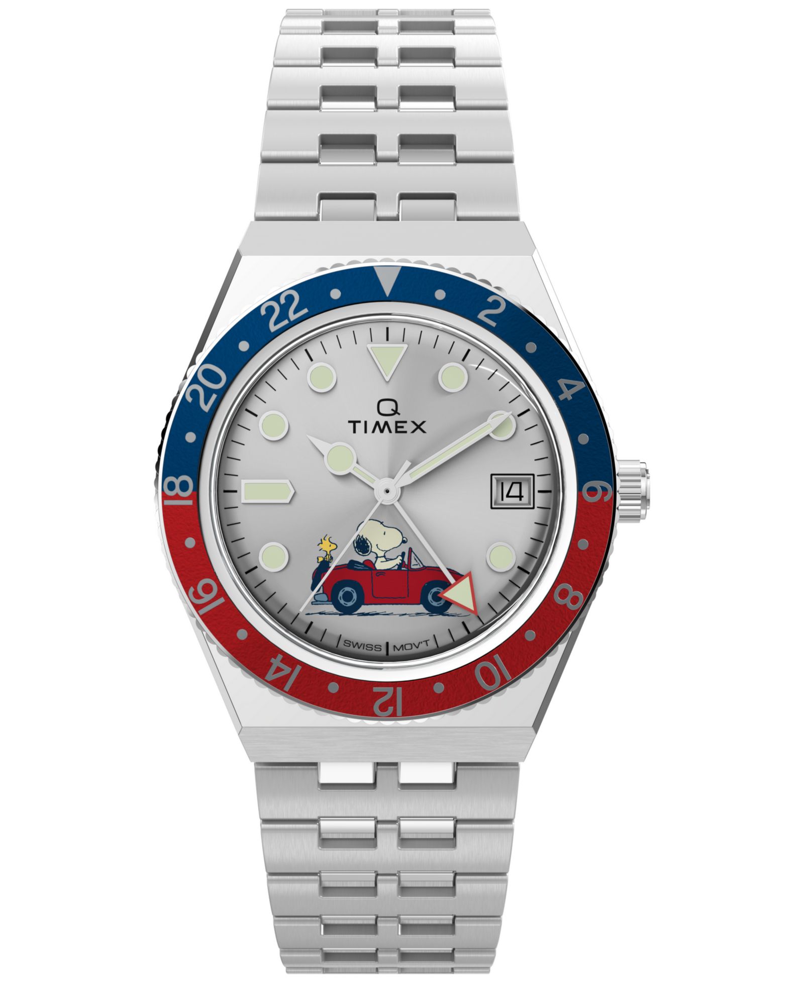Мужские кварцевые часы Timex Analog Silver-Tone Stainless Steel, 38mm