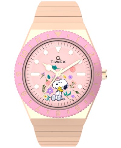 Женские кварцевые аналоговые часы Timex Rose Gold-Tone Stainless Steel 36mm