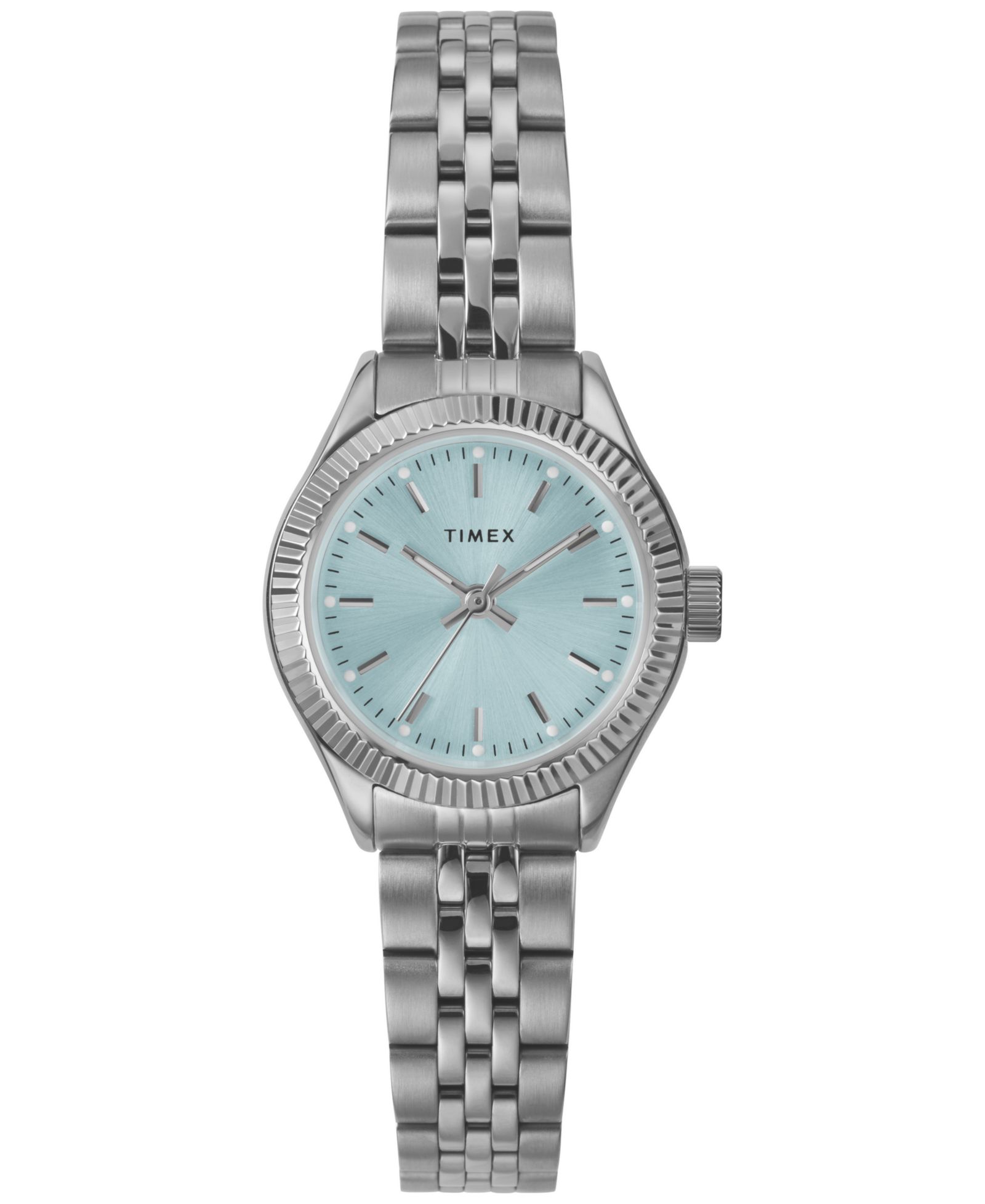 Часы Timex Women's Quartz Analog, серебристый корпус, 25mm